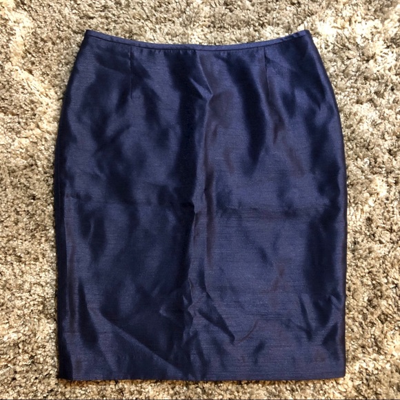 Kasper Dresses & Skirts - Kasper Metallic Navy Blue Pencil Skirt